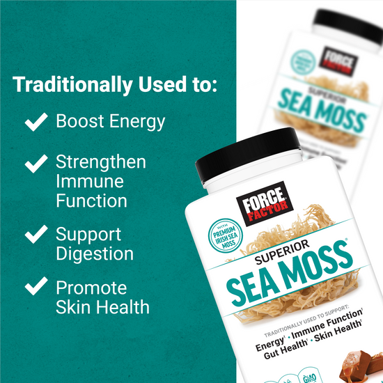 Boosts energy, immunity, digestion, and skin health with premium Irish sea moss in chewable form.