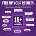 LeanFire PM features 10+ ingredients to support fat burning and recovery