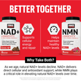Force Factor NAD+ and NMN soft chews promoting cellular energy, repair, and healthy NAD+ levels.