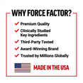 Premium quality health supplements, key ingredients, third-party tested, award-winning brand, made in the USA.