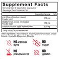 Supplement Facts Panel and Nutrition Information of Force Factor Irish Sea Moss Complex Supplement