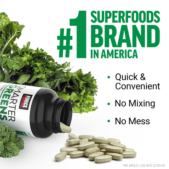 How to Use Smarter Greens Tablets Supplement - Force Factor - Unleash Your Potential