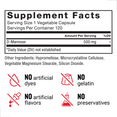 Supplement facts panel for Force Factor D-Mannose with 500mg per serving, no artificial dyes, gelatin, flavors, or preservatives