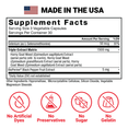 Supplement facts for Horny Goat Weed Max showing 1,500mg triple-extract matrix, BioPerine, and no artificial additives.
