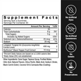 Supplement facts panel for Force Factor Longjack Tongkat Ali gummies with 400mg extract and BioPerine, no artificial dyes, sweeteners, gelatin, or preservatives