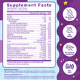 Supplement Facts Panel and Nutrition Information of Force Factor Kids Multivitamin Supplement