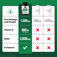 Comparison chart showing Force Factor Modern Moringa outperforms competitors in Moringa, Vitamin D, Biotin, and B Vitamins