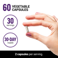 Hand holding LeanFire PM capsule, showing 30-day supply and dosage