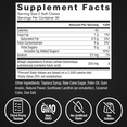 Supplement facts panel for Shilajit soft chews with ingredients and nutrition info