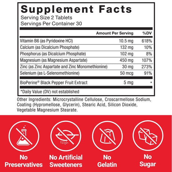 Supplement Facts Panel and Nutrition Information of Force Factor Zinc Magnesium Aspartate Supplement