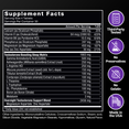 Supplement facts panel for Force Factor Test X with testosterone boosting sleep matrix, third-party tested, made in the USA