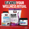 Three Force Factor supplements—Amazing Ashwa, Hair Growth Accelerator, and Ultimate Magnesium—shown with tagline “Elevate Your Wellness Ritual.”