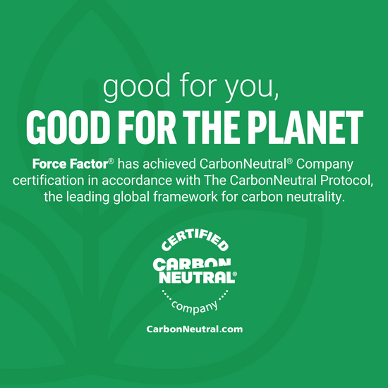 Force Factor achieves CarbonNeutral company certification in accordance with The CarbonNeutral Protocol