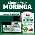 Force Factor Modern Moringa complete green superfood available in soft chews, powder, and capsules