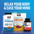 Group of Force Factor calm and mood supplements with bold text saying "Relax Your Body & Ease Your Mind."