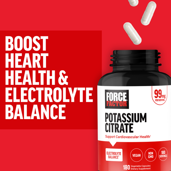 Why You Should Take Potassium Citrate, Benefits of Force Factor Potassium Citrate Supplement