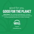 CarbonNeutral certification logo with text promoting Force Factor’s commitment to sustainability and environmental responsibility.