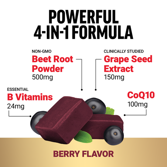 Total Beets Ultimate Heart Health Soft Chews Berry Flavor