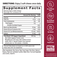 Supplement facts label with directions and product details for Total Beets Blood Pressure Support Soft Chews