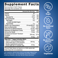 Supplement facts panel for Force Factor Super GLP-1 Support soft chews with Eriomin lemon bioflavonoid blend, no sugar, no artificial dyes or flavors, vegetarian