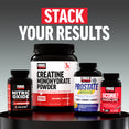 Force Factor Nitric Oxide Booster, Creatine Monohydrate Powder, Prostate Advanced, and Score Hardcore bottles