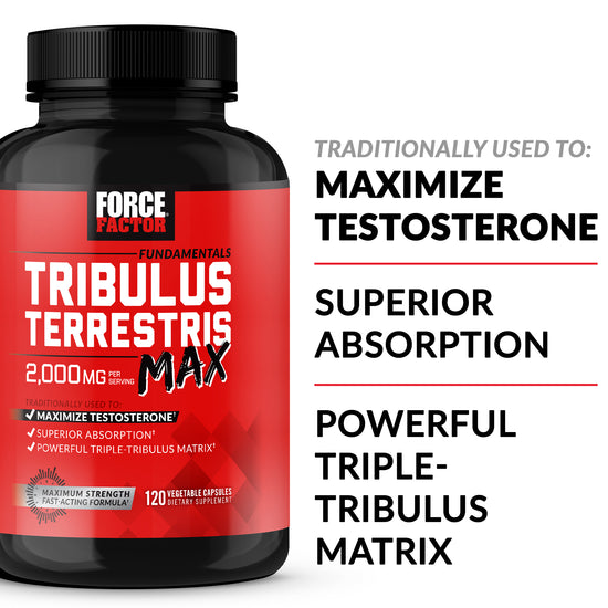 TRADITIONALLY USED TO: Maximize Testosterone. Superior Absorption. Powerful Triple-Tribulus Matrix