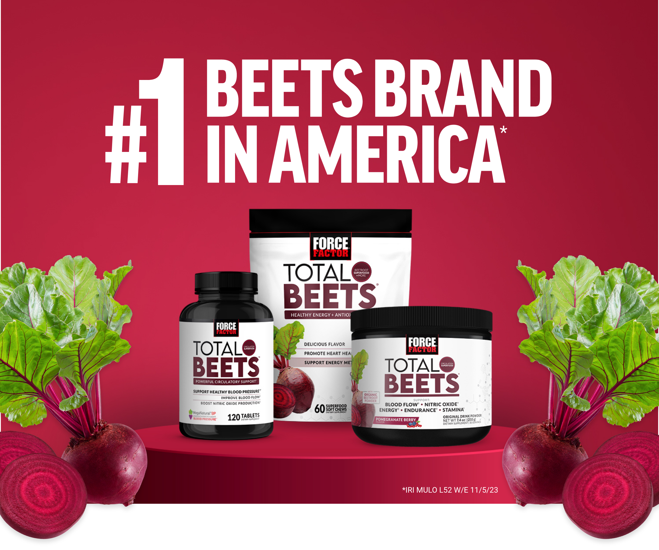 #1 Beets Brand in America* *IRI MULO L52 W/E 12/5/23