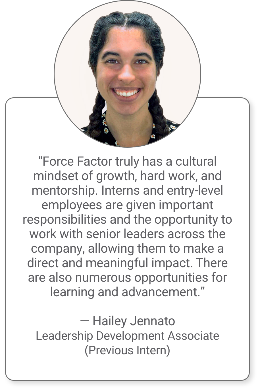 Force Factor Employee - Hailey