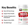 KEY BENEFITS   Boost All-Day Energy Support Heart Health Contains Polyphenols & Antioxidants USDA Organic & Non-GMO No Added Sugar 