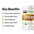KEY BENEFITS   Improve Rest & Relaxation Promote Better Sleep Support Digestion USDA Organic & Non-GMO No Added Sugar 