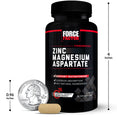Zinc Magnesium Aspartate Bottle, 60 Tablets, Size Chart