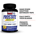 Make fewer nighttime bathroom trips. Fully empty your bladder. Promote a normal prostate size.