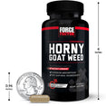 Horny Goat Weed, 60 Capsule Bottle, Size Chart