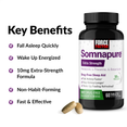 KEY BENEFITS   Fall Asleep Quickly Wake Up Energized 10mg Extra-Strength Formula Non-Habit-Forming Fast & Effective