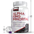 Alpha King Immortal, 180 Capsule Bottle, Size Chart