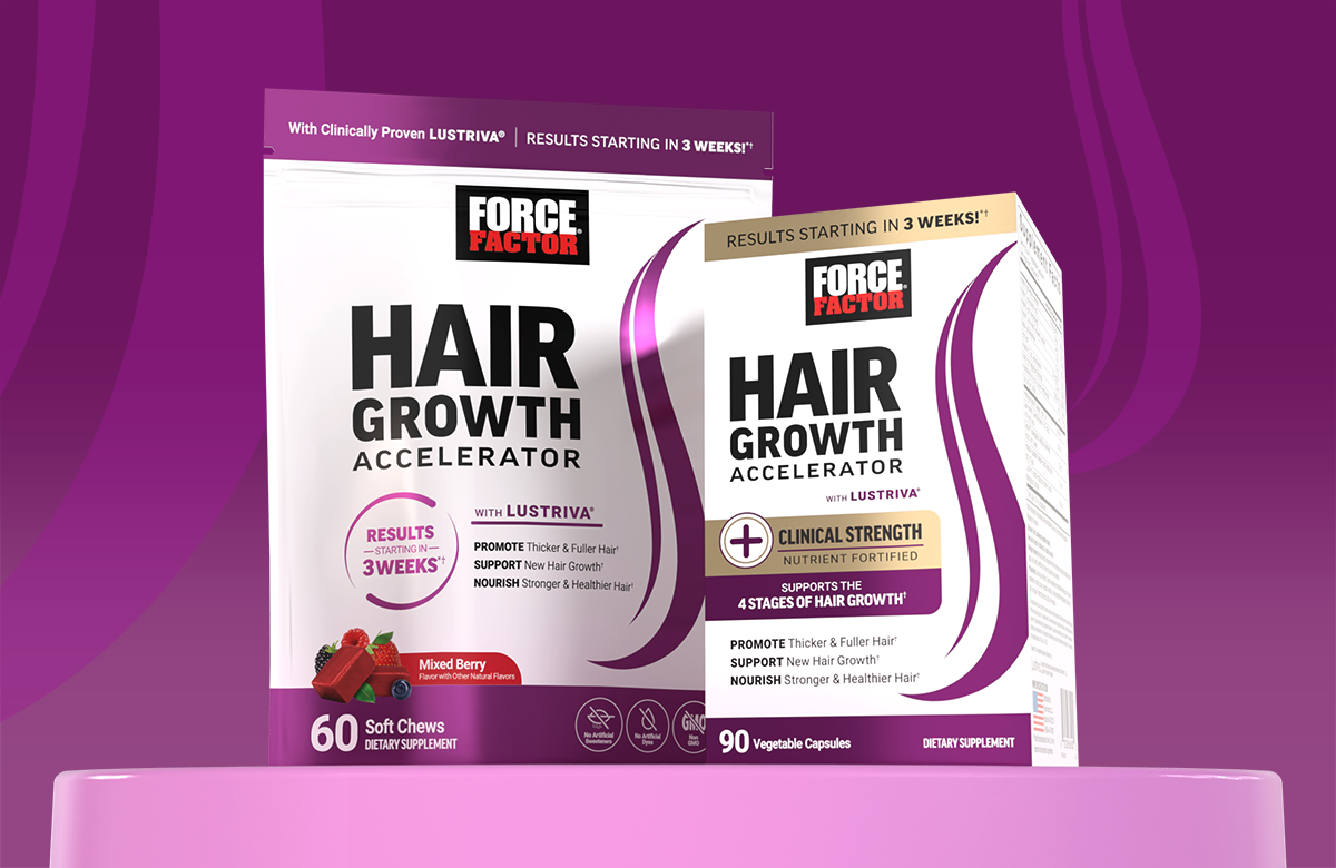 Force Factor Launches Hair Growth Accelerator Line