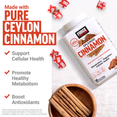 Made with pure Ceylon cinnamon, Splendid Cinnamon supports metabolism and antioxidant levels.