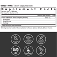 Supplement Facts Panel and Nutrition Information of Force Factor Beef Bone Marrow Supplement - Unleash Your Potential