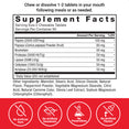 Supplement Facts Panel and Nutrition Information of Force Factor Papaya Enzymes Supplement