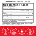 Supplement Facts Panel and Nutrition Information of Force Factor Blueberry Concentrate Supplement