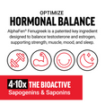 Optimize hormonal balance with AlphaFen® Fenugreek for strength, muscle, mood, and sleep; contains bioactive saponins.