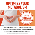 Chromax chromium in Splendid Cinnamon supports metabolism based on clinical research.
