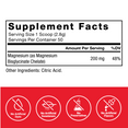 Supplement Facts Panel and Nutrition Information of Force Factor Magnesium Glycinate Supplement