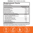 Supplement Facts Panel and Nutrition Information of Force Factor Better Turmeric Tablets Supplement