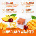 Force Factor Better Turmeric fruit punch flavor soft chew relieving minor aches, supporting immune health, and boosting joint health, individually wrapped
