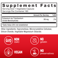 Supplement Facts Panel and Nutrition Information of Force Factor Potassium Citrate Supplement