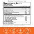 Supplement Facts Panel and Nutrition Information of Force Factor Better Turmeric Tablets Supplement