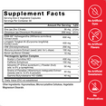 Supplement Facts Panel and Nutrition Information of Force Factor Test X180 Thermo Testosterone Booster and Fat Burner Supplement