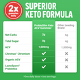 Comparison chart showing ProbioSlim Keto ACV Gummies vs. another brand, highlighting keto-friendly ingredients and benefits.