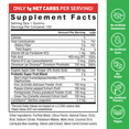 Supplement facts panel for ProbioSlim Keto ACV Gummies, detailing ingredients, nutrition facts, and product benefits.